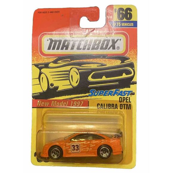 Match Other - 1996 Matchbox Orange Opel Calibra DTM #66‎ of 75 New Model 1997